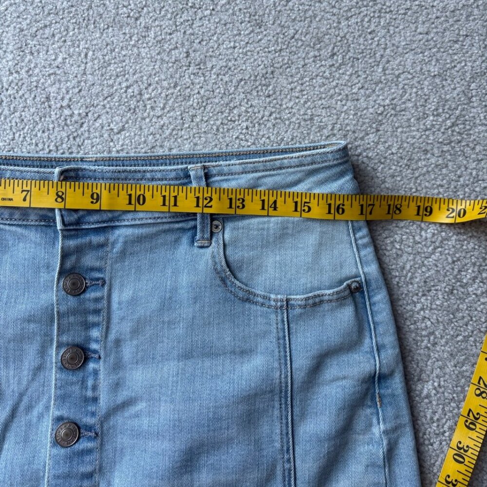 American Eagle - denim mini skirt - high rise a-line, super stretch, size 10 - Picture 5 of 6